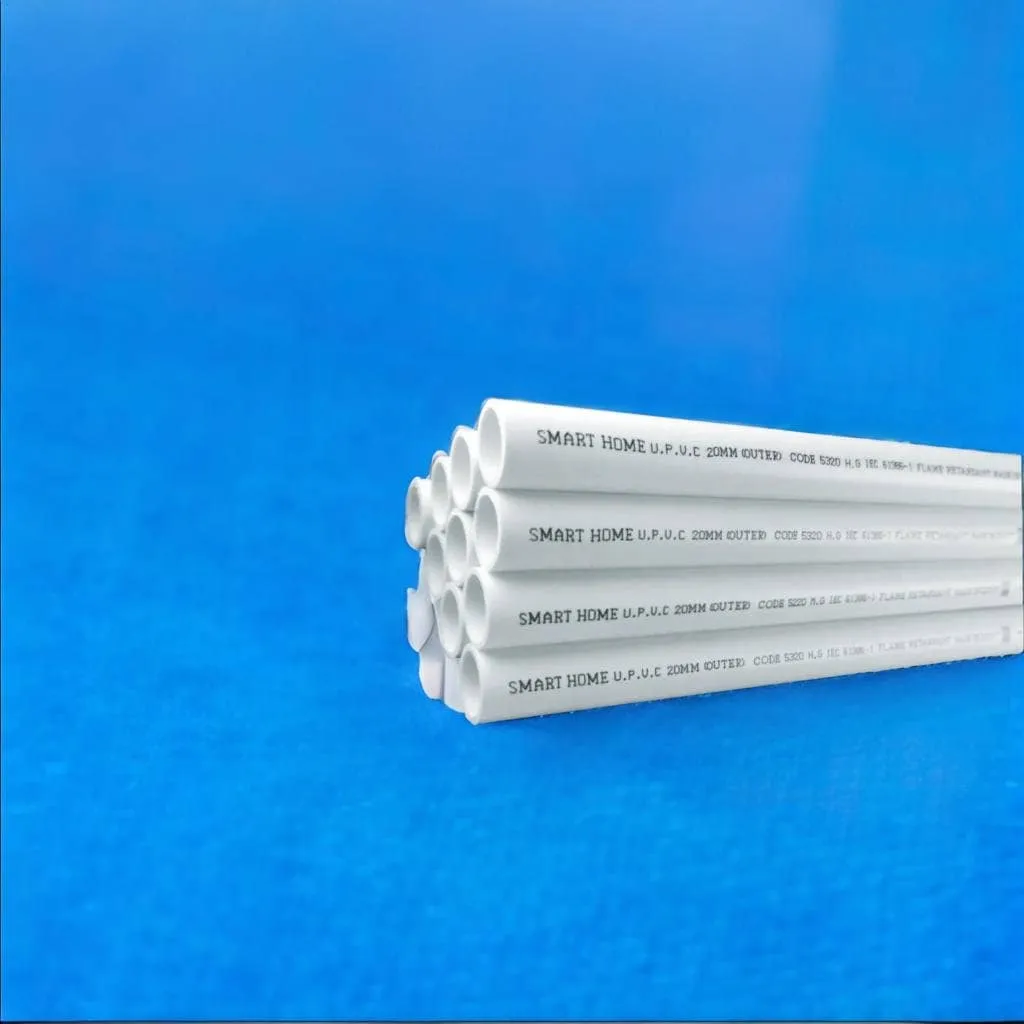 20 mm UPVC pipe, light thickness,  (white color)